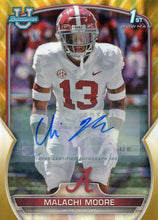 Load image into Gallery viewer, 2022 Bowman University Chrome Football SERIAL NUMBERED AUTOS