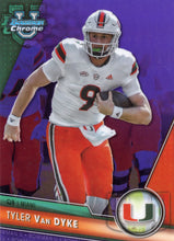 Load image into Gallery viewer, 2023 Bowman University Chrome Football NUMBERED PARALLELS