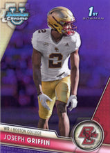 Load image into Gallery viewer, 2023 Bowman University Chrome Football NUMBERED PARALLELS