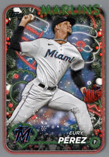 Load image into Gallery viewer, 2024 Topps Holiday SILVER GLITTER Parallels ~ Pick your card