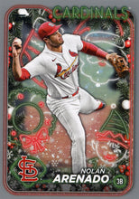 Load image into Gallery viewer, 2024 Topps Holiday SILVER GLITTER Parallels ~ Pick your card