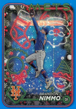 Load image into Gallery viewer, 2024 Topps Holiday BLUE METALLIC & PURPLE GLITTER Parallels