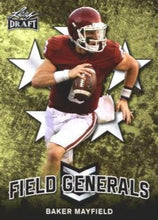 Load image into Gallery viewer, 2018 Leaf Draft Football Cards - Field Generals: #FG-01 Baker Mayfield