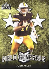Load image into Gallery viewer, 2018 Leaf Draft Football Cards - Field Generals: #FG-03 Josh Allen