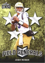 Load image into Gallery viewer, 2018 Leaf Draft Football Cards - Field Generals: #FG-04 Josh Rosen