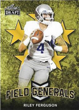 Load image into Gallery viewer, 2018 Leaf Draft Football Cards - Field Generals Gold: #FG-08 Riley Ferguson