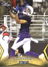 Load image into Gallery viewer, 2018 Leaf Draft Football Cards - Gold: #15 Dante Pettis