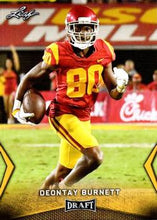 Load image into Gallery viewer, 2018 Leaf Draft Football Cards - Gold: #19 Deontay Burnett