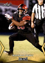 Load image into Gallery viewer, 2018 Leaf Draft Football Cards - Gold: #47 Rashaad Penny