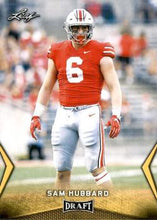 Load image into Gallery viewer, 2018 Leaf Draft Football Cards - Gold: #55 Sam Hubbard