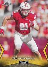 Load image into Gallery viewer, 2018 Leaf Draft Football Cards - Gold: #59 Troy Fumagalli