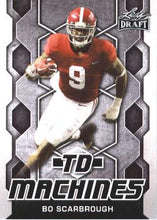 Load image into Gallery viewer, 2018 Leaf Draft Football Cards - TD Machines Gold: #TD-02 Bo Scarbrough