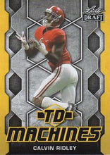 Load image into Gallery viewer, 2018 Leaf Draft Football Cards - TD Machines Gold: #TD-03 Calvin Ridley
