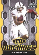 Load image into Gallery viewer, 2018 Leaf Draft Football Cards - TD Machines Gold: #TD-04 Christian Kirk