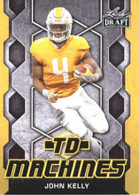 Load image into Gallery viewer, 2018 Leaf Draft Football Cards - TD Machines Gold: #TD-08 John Kelly