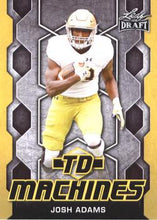 Load image into Gallery viewer, 2018 Leaf Draft Football Cards - TD Machines Gold: #TD-09 Josh Adams