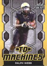 Load image into Gallery viewer, 2018 Leaf Draft Football Cards - TD Machines Gold: #TD-15 Ralph Webb