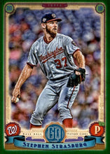 Load image into Gallery viewer, 2019 Topps Gypsy Queen Baseball GREEN Parallels: #211 Stephen Strasburg