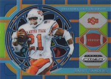 Load image into Gallery viewer, 2019 Panini Prizm Draft Picks BLUE REFRACTOR Parallels: #33 Barry Sanders SG