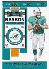 Load image into Gallery viewer, 2019 Panini Contenders Base Veteran Cards #1-100 - Pick Your Cards: #6 Ryan Fitzpatrick