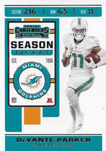 Load image into Gallery viewer, 2019 Panini Contenders Base Veteran Cards #1-100 - Pick Your Cards: #8 DeVante Parker