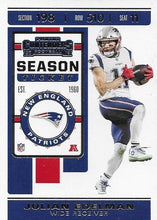 Load image into Gallery viewer, 2019 Panini Contenders Base Veteran Cards #1-100 - Pick Your Cards: #11 Julian Edelman