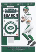Load image into Gallery viewer, 2019 Panini Contenders Base Veteran Cards #1-100 - Pick Your Cards: #12 Sam Darnold