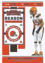 Load image into Gallery viewer, 2019 Panini Contenders Base Veteran Cards #1-100 - Pick Your Cards: #19 Myles Garrett