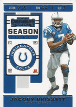 Load image into Gallery viewer, 2019 Panini Contenders Base Veteran Cards #1-100 - Pick Your Cards: #30 Jacoby Brissett