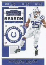 Load image into Gallery viewer, 2019 Panini Contenders Base Veteran Cards #1-100 - Pick Your Cards: #31 Marlon Mack