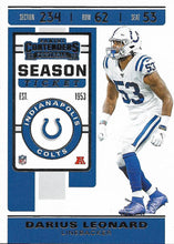 Load image into Gallery viewer, 2019 Panini Contenders Base Veteran Cards #1-100 - Pick Your Cards: #32 Darius Leonard