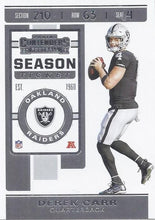 Load image into Gallery viewer, 2019 Panini Contenders Base Veteran Cards #1-100 - Pick Your Cards: #42 Derek Carr