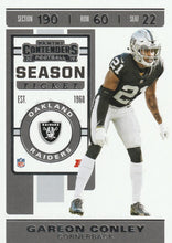 Load image into Gallery viewer, 2019 Panini Contenders Base Veteran Cards #1-100 - Pick Your Cards: #44 Gareon Conley