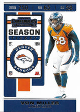 Load image into Gallery viewer, 2019 Panini Contenders Base Veteran Cards #1-100 - Pick Your Cards: #47 Von Miller