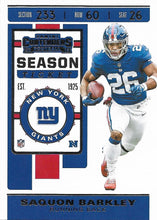 Load image into Gallery viewer, 2019 Panini Contenders Base Veteran Cards #1-100 - Pick Your Cards: #52 Saquon Barkley