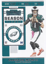 Load image into Gallery viewer, 2019 Panini Contenders Base Veteran Cards #1-100 - Pick Your Cards: #57 Carson Wentz