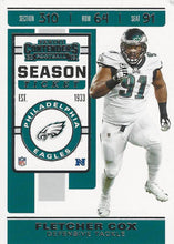 Load image into Gallery viewer, 2019 Panini Contenders Base Veteran Cards #1-100 - Pick Your Cards: #58 Fletcher Cox