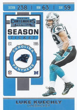 Load image into Gallery viewer, 2019 Panini Contenders Base Veteran Cards #1-100 - Pick Your Cards: #77 Luke Kuechly