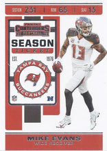 Load image into Gallery viewer, 2019 Panini Contenders Base Veteran Cards #1-100 - Pick Your Cards: #82 Mike Evans