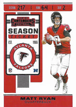 Load image into Gallery viewer, 2019 Panini Contenders Base Veteran Cards #1-100 - Pick Your Cards: #84 Matt Ryan