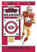 Load image into Gallery viewer, 2019 Panini Contenders Base Veteran Cards #1-100 - Pick Your Cards: #89 George Kittle