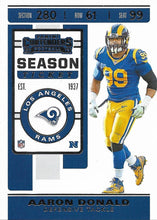 Load image into Gallery viewer, 2019 Panini Contenders Base Veteran Cards #1-100 - Pick Your Cards: #98 Aaron Donald