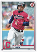 Load image into Gallery viewer, 2020 Bowman Baseball Cards (1-100): #4 Francisco Lindor