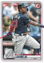 Load image into Gallery viewer, 2020 Bowman Baseball Cards (1-100): #27 Ronald Acuña Jr.