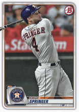 Load image into Gallery viewer, 2020 Bowman Baseball Cards (1-100): #41 George Springer
