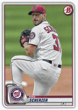 Load image into Gallery viewer, 2020 Bowman Baseball Cards (1-100): #53 Max Scherzer