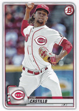 Load image into Gallery viewer, 2020 Bowman Baseball Cards (1-100): #56 Luis Castillo
