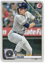 Load image into Gallery viewer, 2020 Bowman Baseball Cards (1-100): #100 Christian Yelich