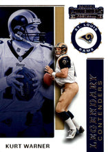Load image into Gallery viewer, 2019 Panini Contenders LEGENDARY CONTENDERS Insert - Pick Your Cards: #LC-KW Kurt Warner - St. Louis Rams