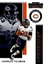 Load image into Gallery viewer, 2019 Panini Contenders LEGENDARY CONTENDERS Insert - Pick Your Cards: #LC-CT Charles Tillman - Chicago Bears